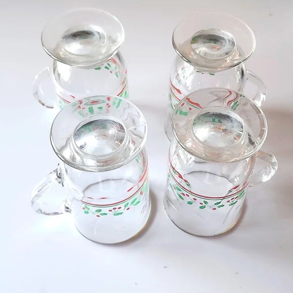 Set of (4) VTG. Arby's Christmas Footed Irish Mugs. - Picture 4 of 8